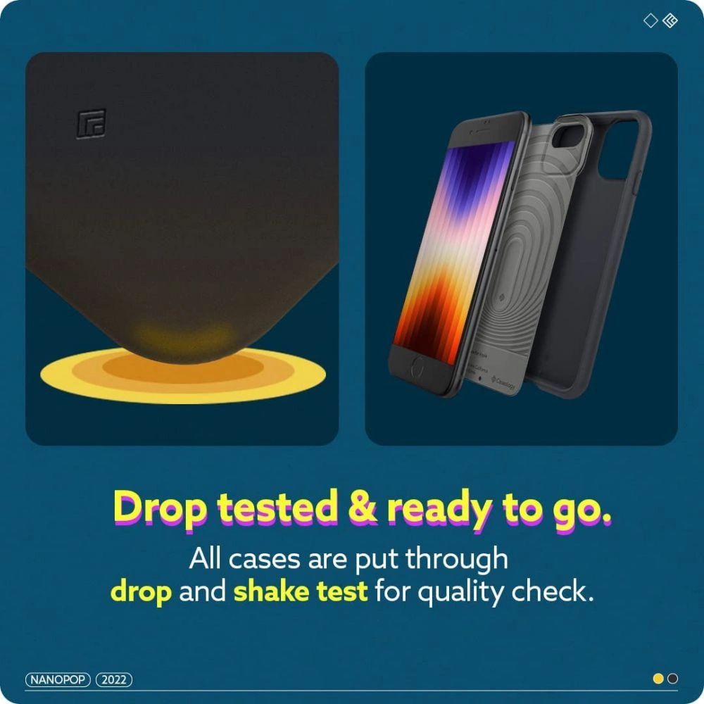 Hurtownia GSM - Etui Caseology Nano Pop Apple iPhone SE 2022/SE 2020/8/7 Černé sezamové semínko - CSL059BLKSES - {ean13} - Hurt