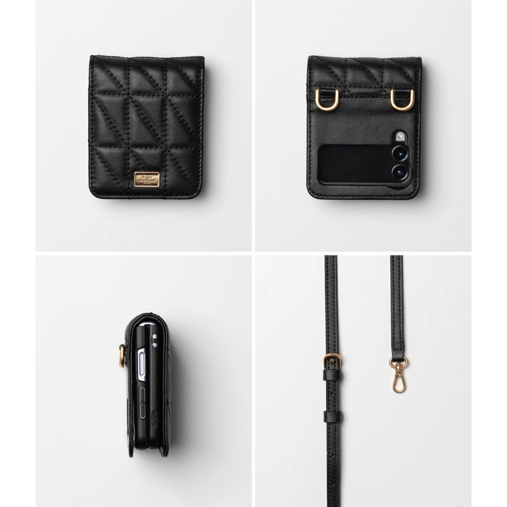 Hurtownia GSM - Etui Ringke Folio Signature Quilted Samsung Galaxy Z Flip 3 černé - RGK1583BLK - {ean13} - Hurt