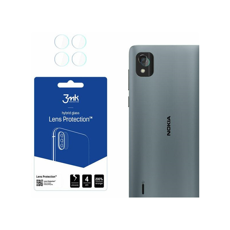 3MK Distributor - 5903108466875 - 3MK2898 - 3MK Lens Protection Nokia C2 2nd Edition [4 PACK] - B2B homescreen
