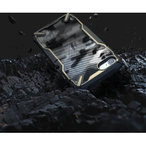 Hurtownia GSM - Case Ringke Fusion-X Apple iPhone SE 2022/SE 2020/8/7 Camo (Moro) Schwarz - RGK1558CBLK - {ean13} - Hurt
