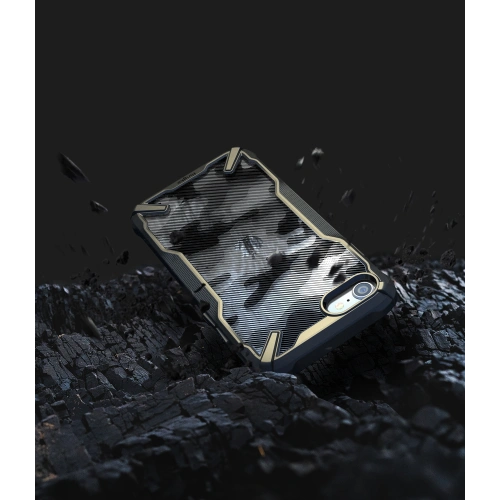 Etui Ringke Fusion-X Apple iPhone SE 2022/SE 2020/8/7 Camo (Moro) Black