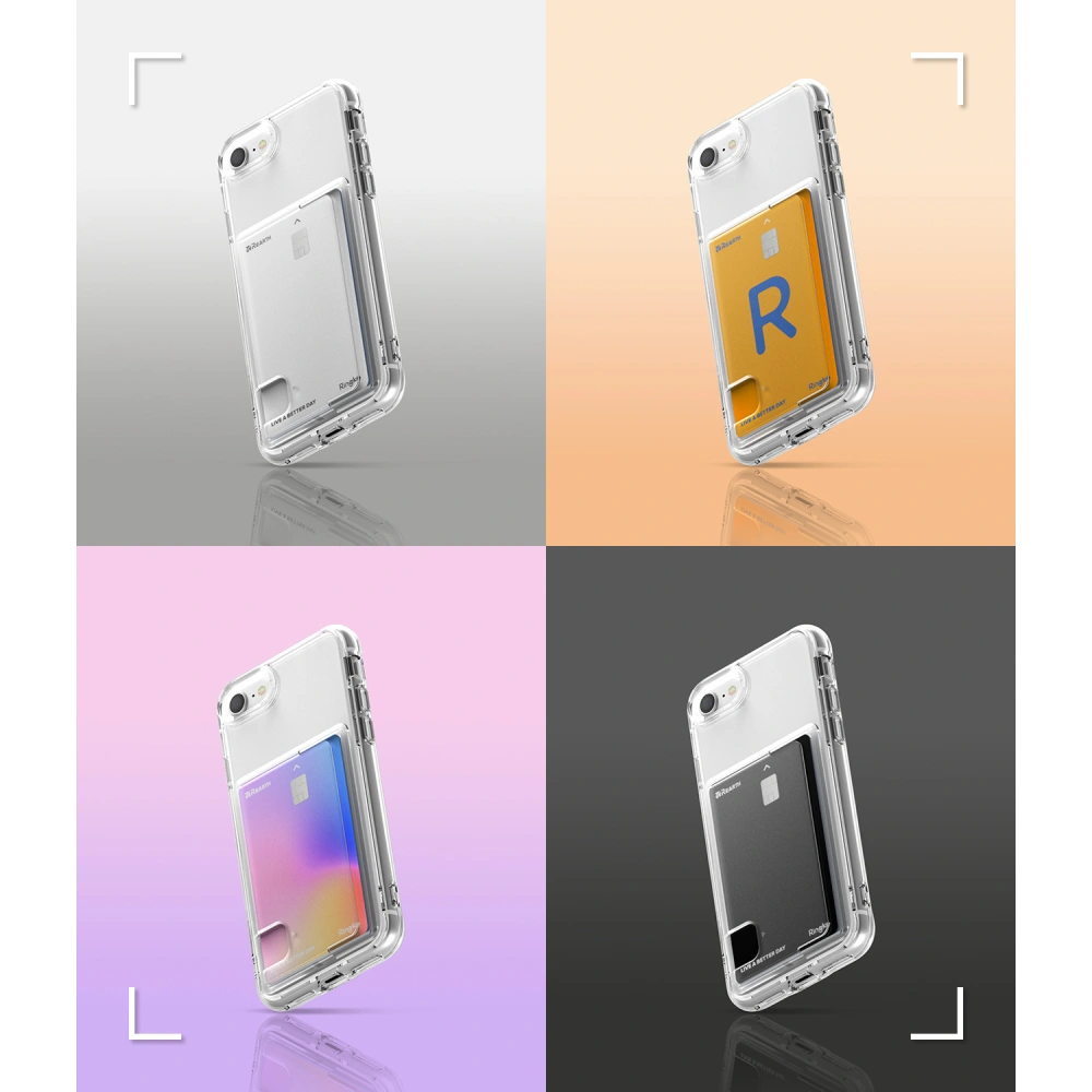 Wholesale Ringke Fusion Card Apple iPhone SE 2022/SE 2020/8/7 Clear - RGK1556CL - {ean13} - Hurt