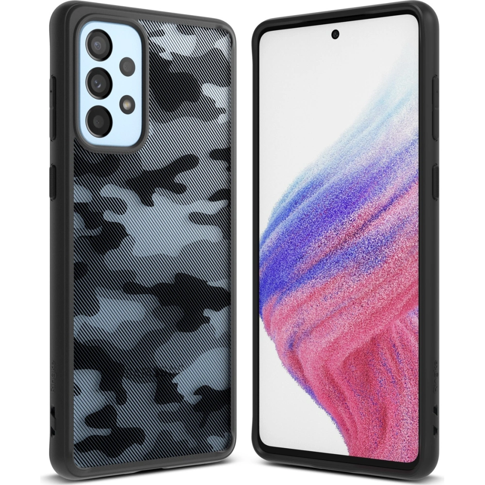 Hurtownia GSM - Etui Ringke Fusion Samsung Galaxy A53 5G Matte Camo (Moro) Černá - RGK1566MCBLK - {ean13} - Hurt