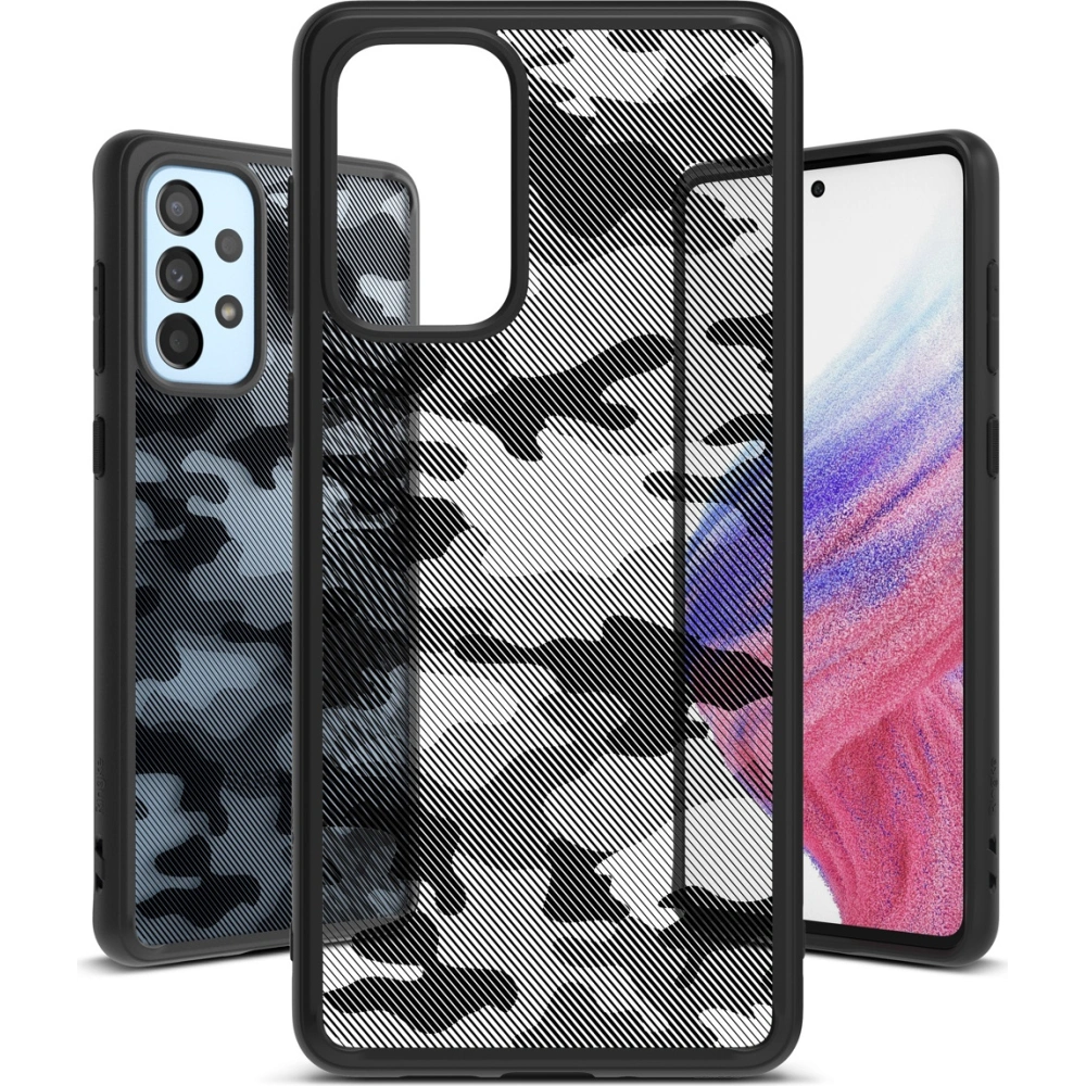 Hurtownia GSM - Etui Ringke Fusion Samsung Galaxy A53 5G Matte Camo (Moro) Černá - RGK1566MCBLK - {ean13} - Hurt