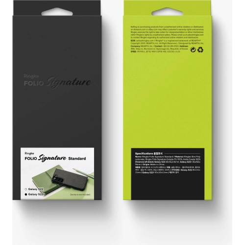 Etui Ringke Folio Signature Standard Samsung Galaxy S22 Black