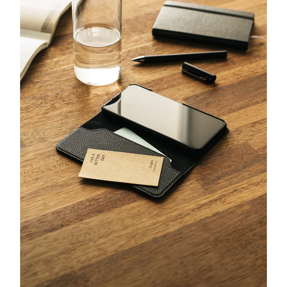 Hurtownia GSM - Etui Ringke Folio Signature Standard Samsung Galaxy S22+ Plus Black - RGK1576BLK - {ean13} - Hurt