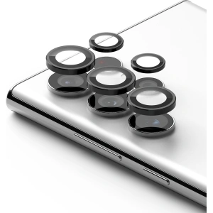 Hurtownia GSM - Tvrzené sklo na aparát Ringke Rám skla objektivu Samsung Galaxy S22 Ultra Černé - RGK1573BLK - {ean13} - Hurt