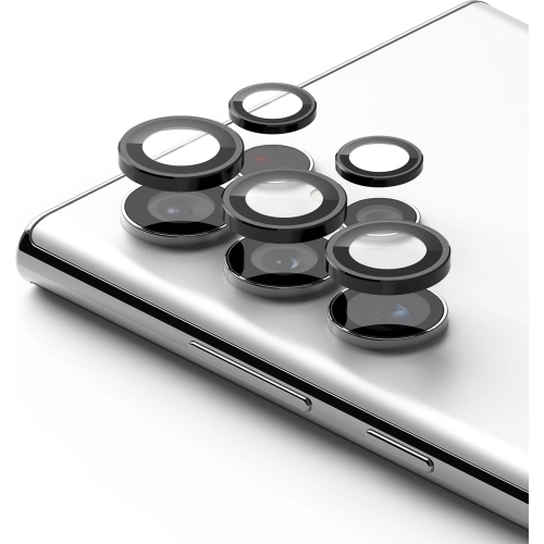 Szkło hartowane na aparat Ringke Camera Lens Frame Glass Samsung Galaxy S22 Ultra Black