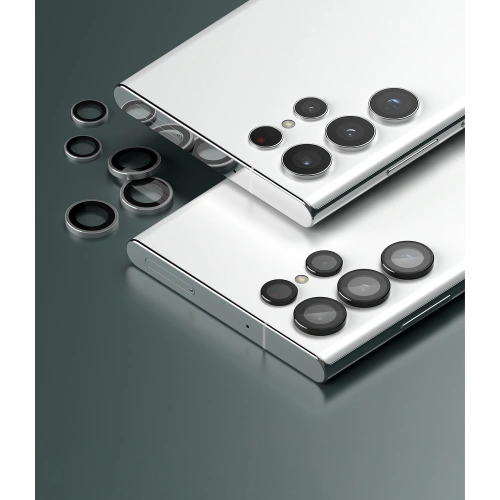 Szkło hartowane na aparat Ringke Camera Lens Frame Glass Samsung Galaxy S22 Ultra Black