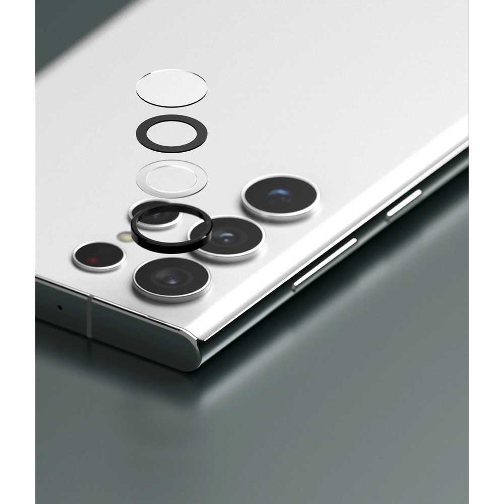 Wholesale Ringke Camera Lens Frame Glass Samsung Galaxy S22 Ultra Black - RGK1573BLK - {ean13} - Hurt