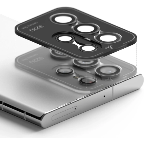 Szkło hartowane na aparat Ringke Camera Lens Frame Glass Samsung Galaxy S22 Ultra Black