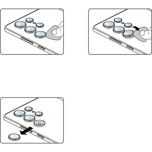 Szkło hartowane na aparat Ringke Camera Lens Frame Glass Samsung Galaxy S22 Ultra Black