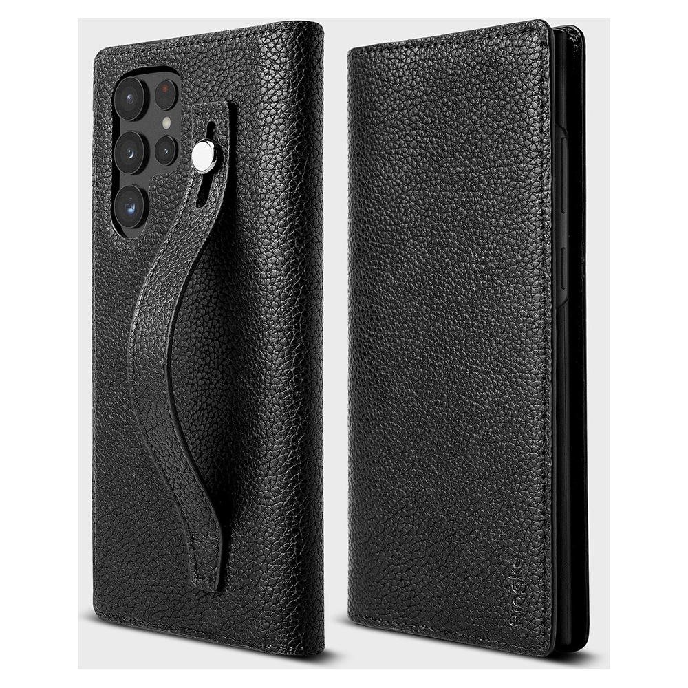 Hurtownia GSM - Etui Ringke Folio Signature EZ Strap Samsung Galaxy S22 Ultra Black - RGK1574BLK - {ean13} - Hurt