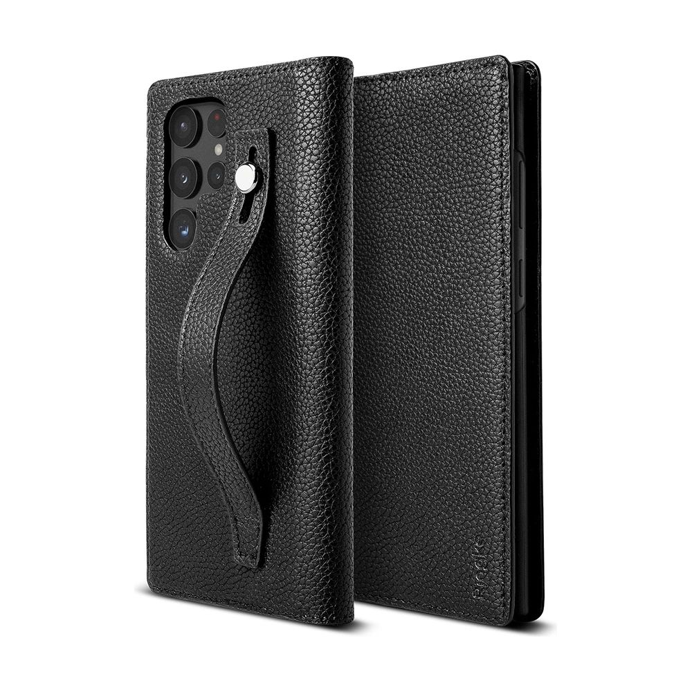 Hurtownia GSM - Etui Ringke Folio Signature EZ Strap Samsung Galaxy S22 Ultra Black - RGK1574BLK - {ean13} - Hurt