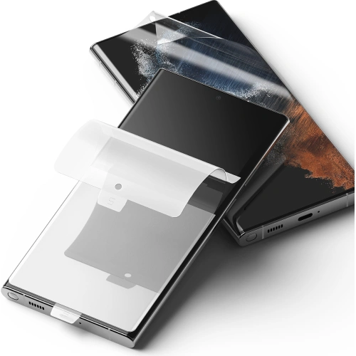 Folia hydrożelowa Ringke Dual Easy Full Cover Samsung Galaxy S22 Ultra Case Friendly