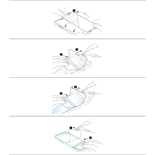 Folia hydrożelowa Ringke Dual Easy Full Cover Samsung Galaxy S22 Ultra Case Friendly