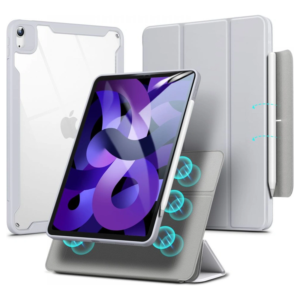 Hurtownia GSM - Etui ESR Rebound Hybrid Apple iPad Air 10.9 2020/2022 (4. a 5. generace) / iPad Air 11 2024 (6. generace) Silver Grey - ESR483SLVGRY - {ean13} - Hurt