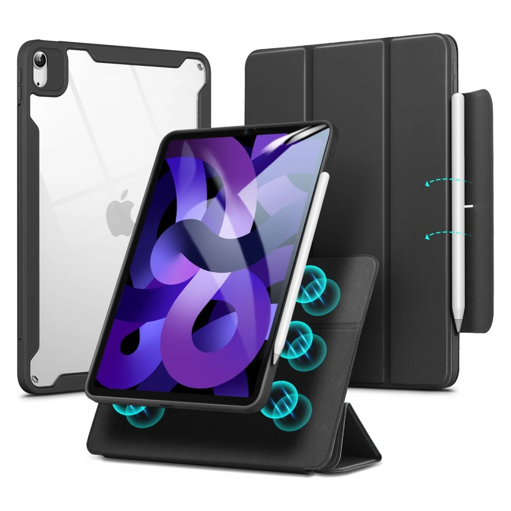 Hurtownia GSM - Etui ESR Rebound Hybrid Apple iPad Air 10.9 2020/2022 (4. a 5. generace) / iPad Air 11 2024 (6. generace) Černá - ESR489BLK - {ean13} - Hurt