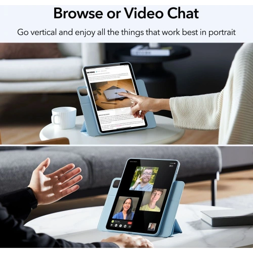 Etui ESR Rebound Hybrid Apple iPad Air 10.9 2020/2022 (4. i 5. generacji) / iPad Air 11 2024 (6. generacji) Black