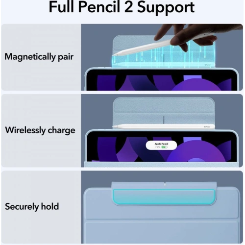 Etui ESR Rebound Hybrid Apple iPad Air 10.9 2020/2022 (4. i 5. generacji) / iPad Air 11 2024 (6. generacji) Black