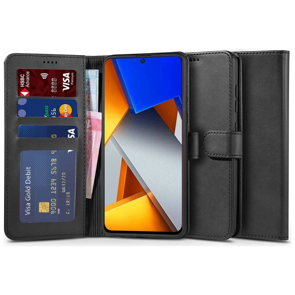 Hurtownia GSM - Etui Tech-Protect Wallet POCO M4 Pro LTE černé - THP915BLK - {ean13} - Hurt