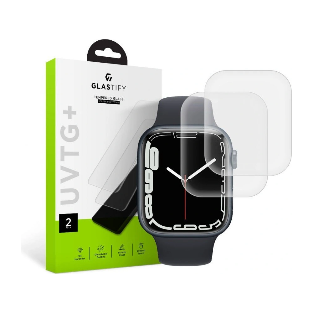 Hurtownia GSM - Tvrzené sklo Glastify UVTG+ Apple Watch 4/5/6/7/SE/8/9 40/41mm [2 PACK] - GST014 - {ean13} - Hurt