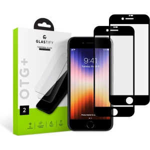 Hurtownia GSM - Szkło hartowane Glastify OTG+ Apple iPhone SE 2022/SE 2020/8/7 Black [2 PACK] - GST016BLK - {ean13} - Hurt