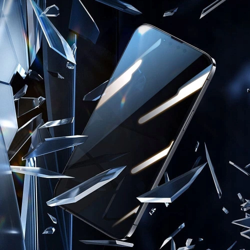 Szkło hartowane Glastify OTG+ Apple iPhone SE 2022/SE 2020/8/7 Black [2 PACK]