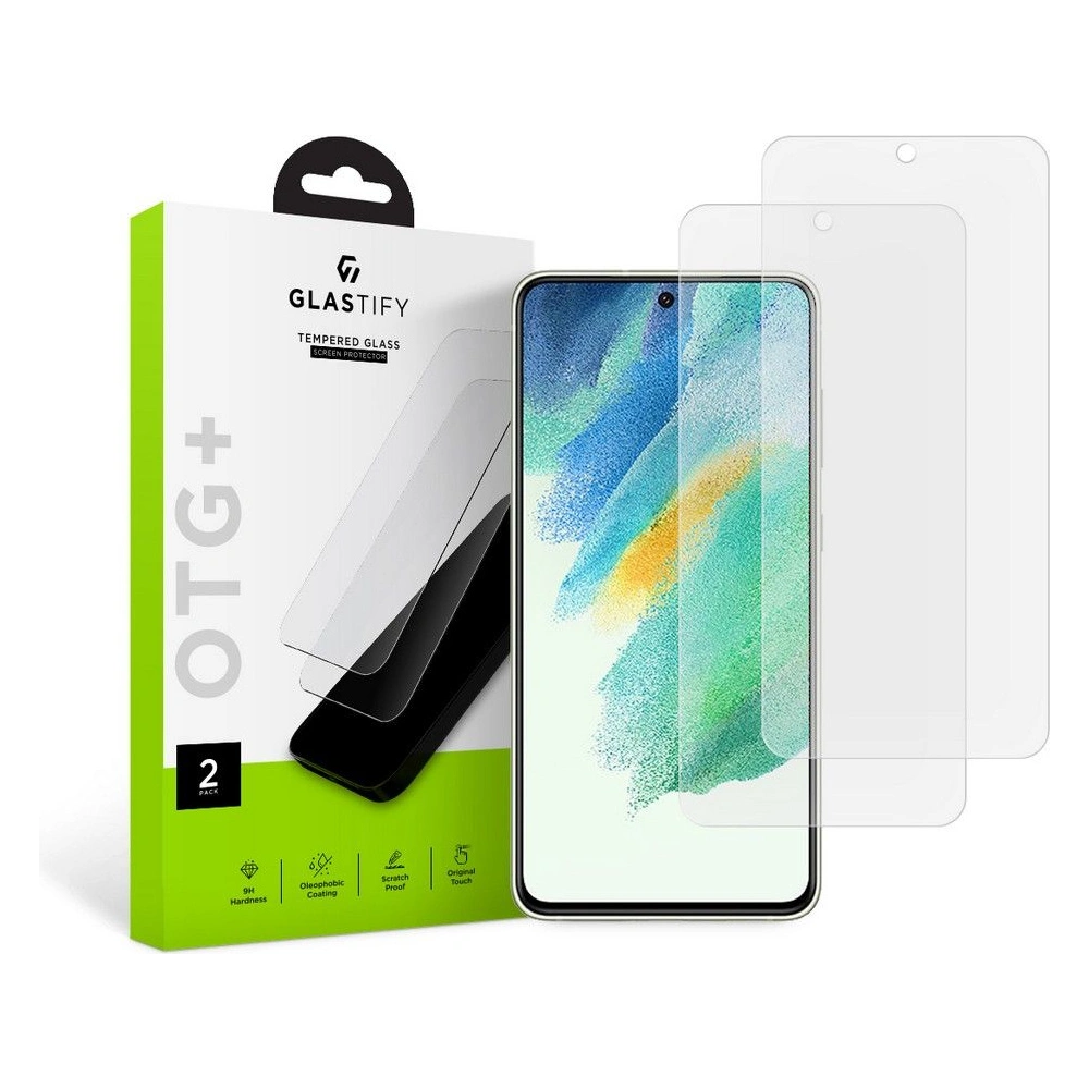 Hurtownia GSM - Tvrzené sklo Glastify OTG+ Samsung Galaxy S21 FE Clear [2 PACK] - GST019 - {ean13} - Hurt