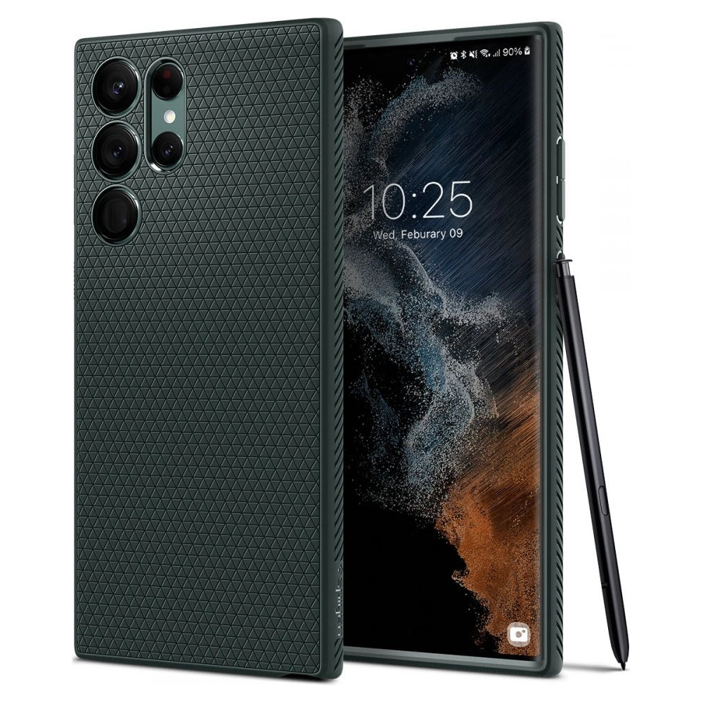 Hurtownia GSM - Etui Spigen Liquid Air Samsung Galaxy S22 Ultra Abyss Green - SPN2210ABYGRN - {ean13} - Hurt