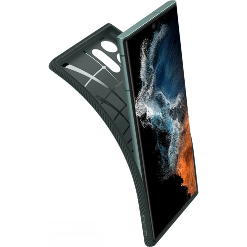 Etui Spigen Liquid Air Samsung Galaxy S22 Ultra Abyss Green