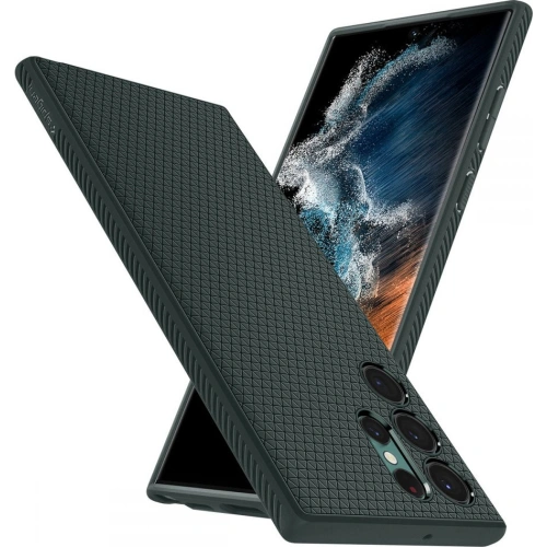 Etui Spigen Liquid Air Samsung Galaxy S22 Ultra Abyss Green