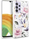Case Tech-Protect Floral Samsung Galaxy A33 5G Weiß