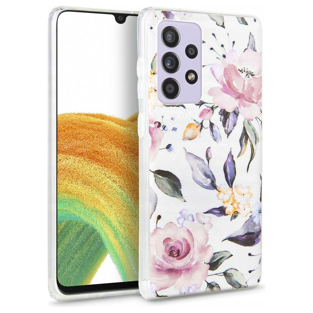 Hurtownia GSM - Etui Tech-Protect Floral Samsung Galaxy A33 5G Bílá - THP922WHT - {ean13} - Hurt