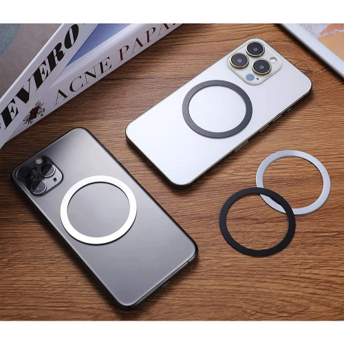 Adapter Tech-Protect Magmat MagSafe Universal Magnetic Ring Black & Silver