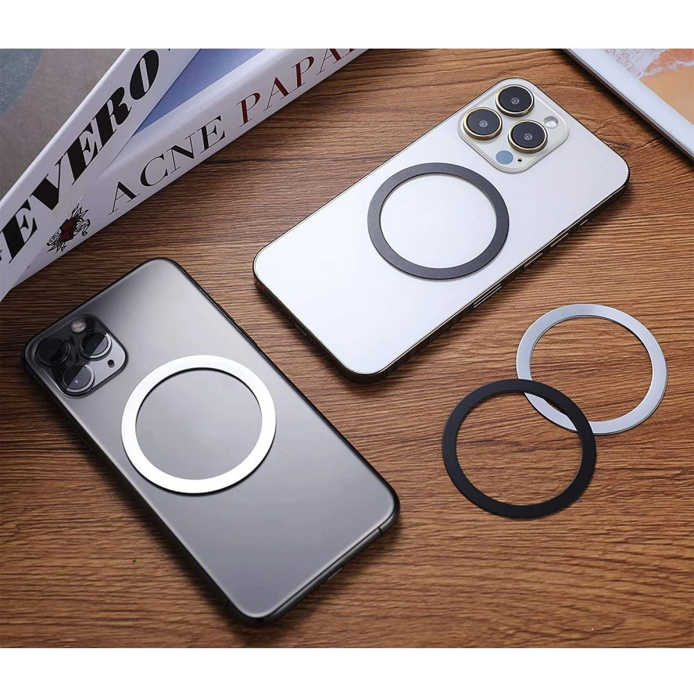 Hurtownia GSM - Adapter Tech-Protect Magmat MagSafe Universal Magnetic Ring Black & Silver - THP923BLKSLV - {ean13} - Hurt
