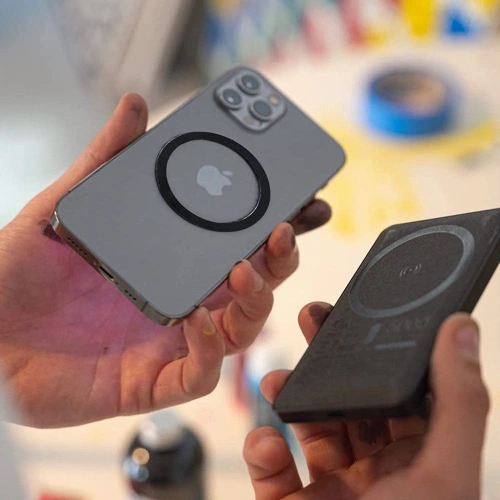 Adapter Tech-Protect Magmat MagSafe Universal Magnetic Ring Black & Silver