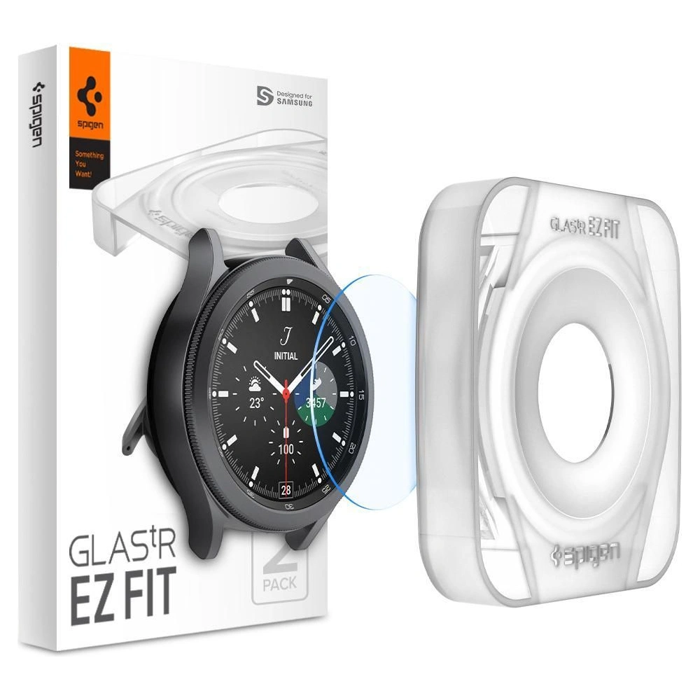 Hurtownia GSM - Sklo tvrzené Spigen GLAS.tR ez Fit Samsung Galaxy Watch 4 Classic 46mm [2 PACK] - SPN2211 - {ean13} - Hurt