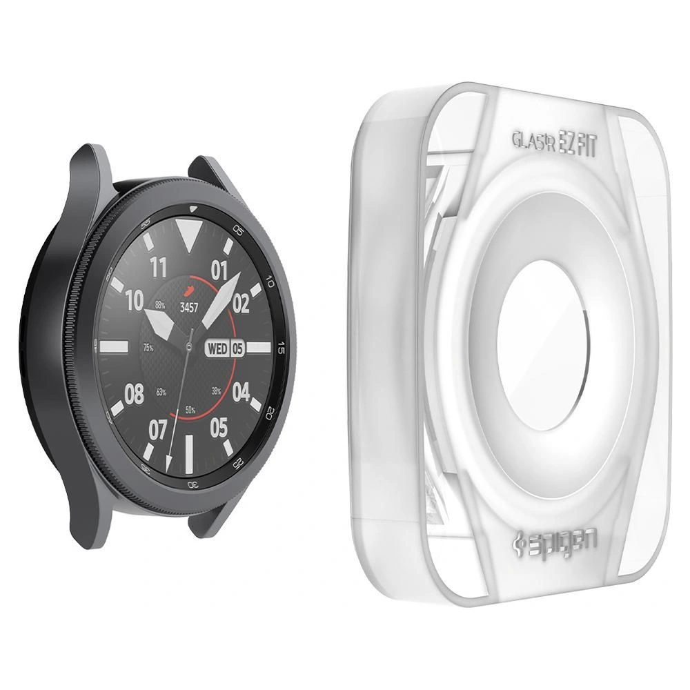 Hurtownia GSM - Szkło hartowane Spigen GLAS.tR ez Fit Samsung Galaxy Watch 4 Classic 46mm [2 PACK] - SPN2211 - {ean13} - Hurt