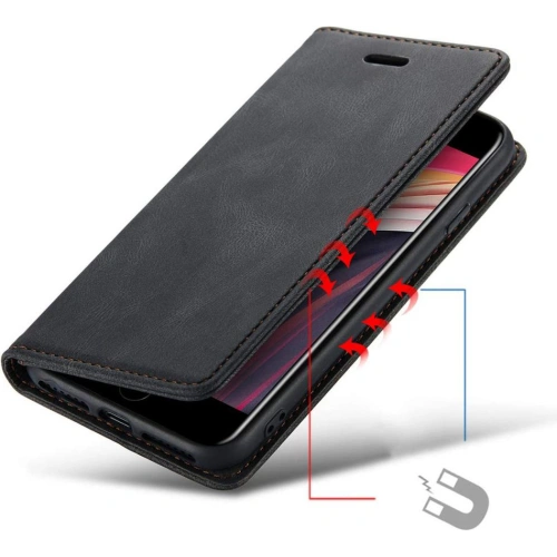 Etui Tech-Protect Wallet Apple iPhone SE 2022/SE 2020/8/7 Dark Grey