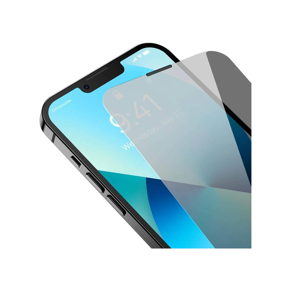 Hurtownia GSM - Privatizáló üveg 0.3mm Baseus SGBL062002 Privacy Apple iPhone 16e / 14 / 13 / 13 Pro - BSU3197 - {ean13} - Hurt