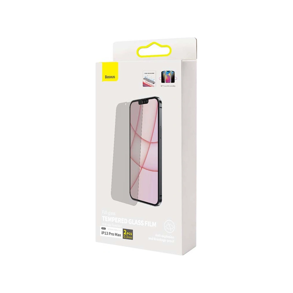 Hurtownia GSM - Szkło prywatyzujące 0.3mm Baseus SGBL061402 Privacy Apple iPhone 13 Pro Max [2 PACK] - BSU3200 - {ean13} - Hurt