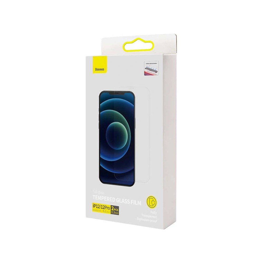 Hurtownia GSM - Szkło hartowane 0.3mm Baseus SGBL060702 Apple iPhone 12/12 Pro [2 PACK] - BSU3205 - {ean13} - Hurt
