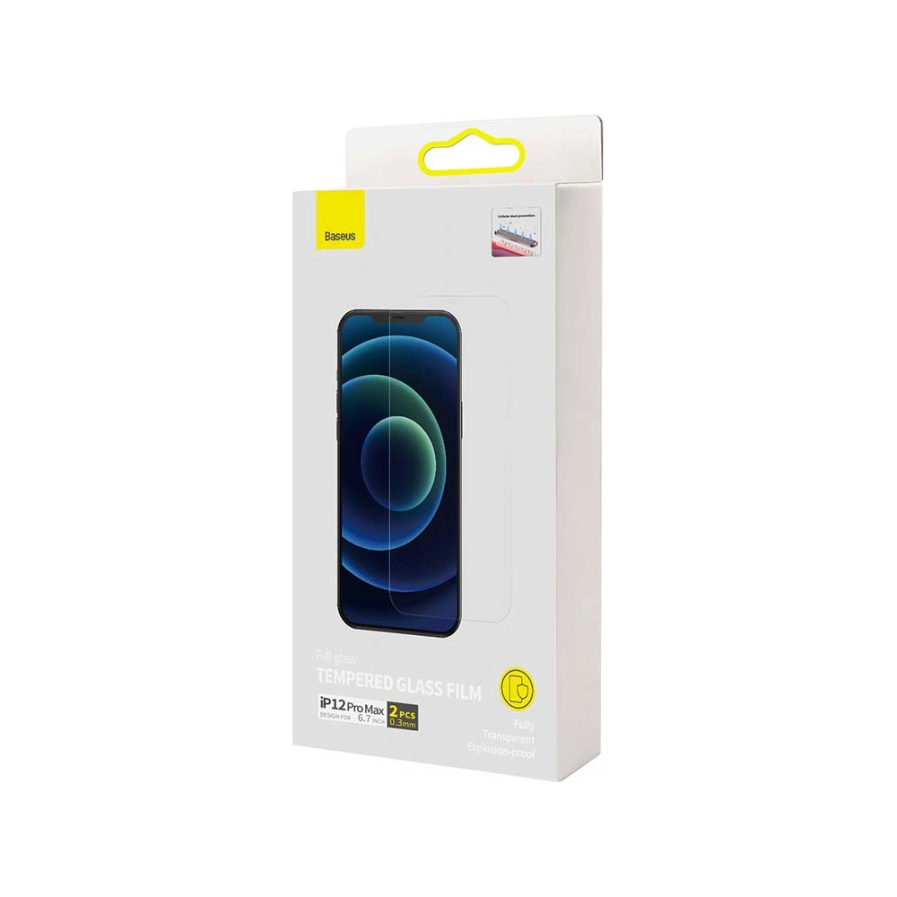 Hurtownia GSM - Szkło hartowane 0.3mm Baseus SGBL060802 Apple iPhone 12 Pro Max [2 PACK] - BSU3206 - {ean13} - Hurt