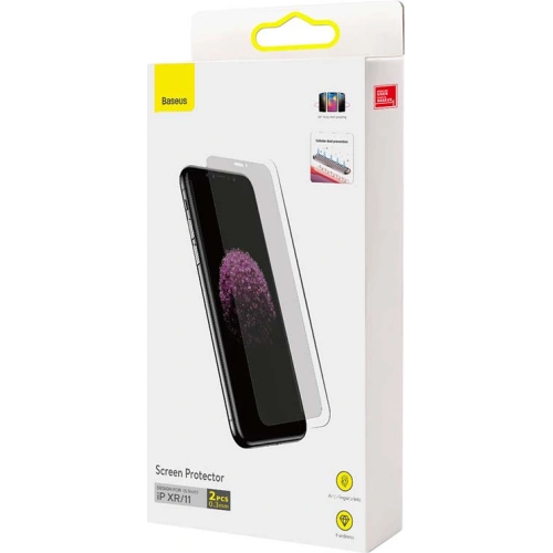 Szkło prywatyzujące 0.3mm Baseus SGBL060502 Privacy Apple iPhone 11/XR [2 PACK]
