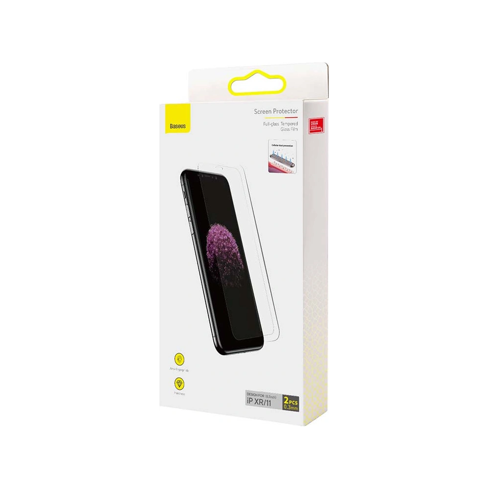 Hurtownia GSM - Tvrzené sklo 0.3mm Baseus SGBL060202 Apple iPhone 11/XR [2 PACK] - BSU3211 - {ean13} - Hurt