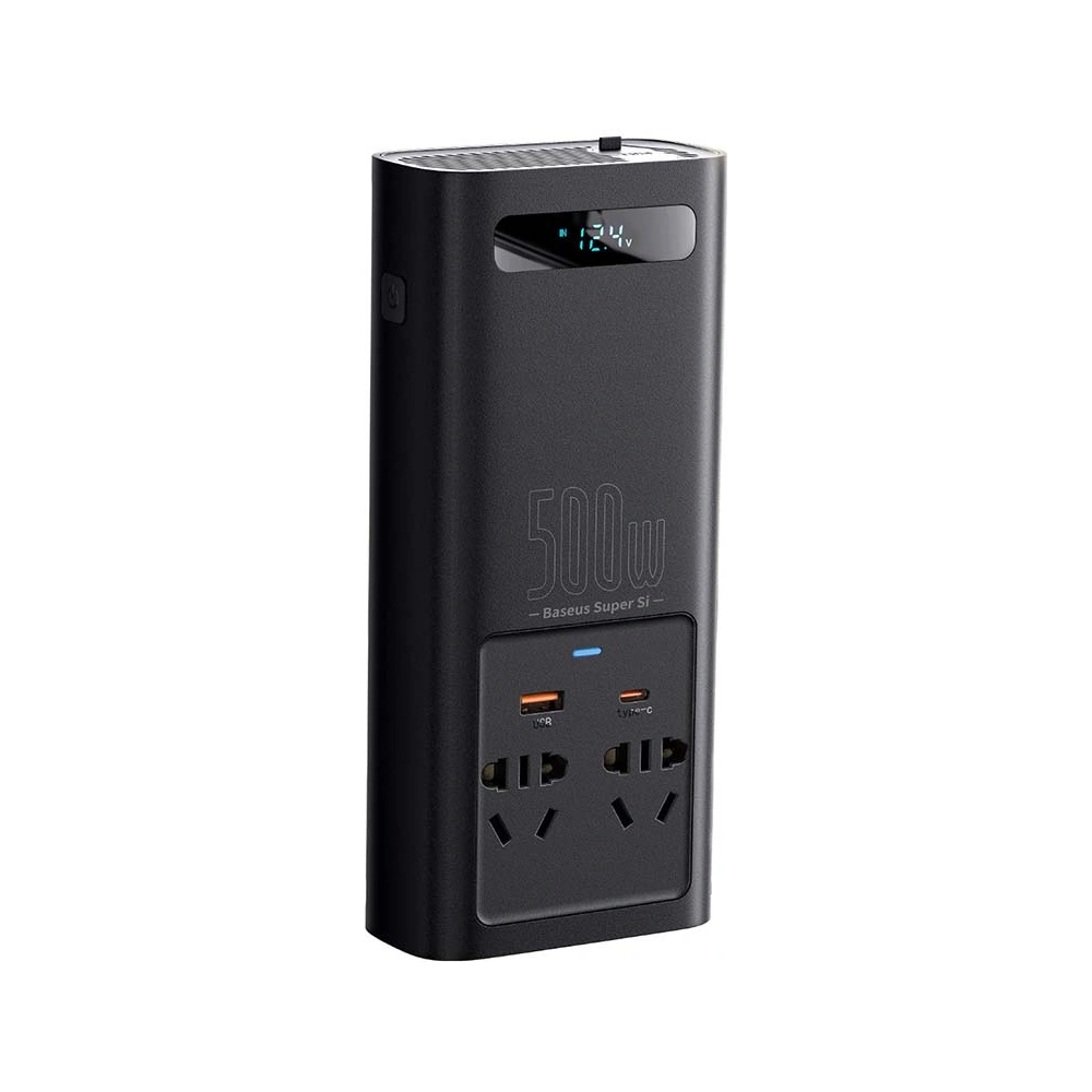 Wholesale Baseus Power Inverter 500W (220V CN/EU) Black - BSU3213BLK - {ean13} - Hurt