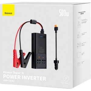 Wholesale Baseus Power Inverter 500W (220V CN/EU) Black - BSU3213BLK - {ean13} - Hurt