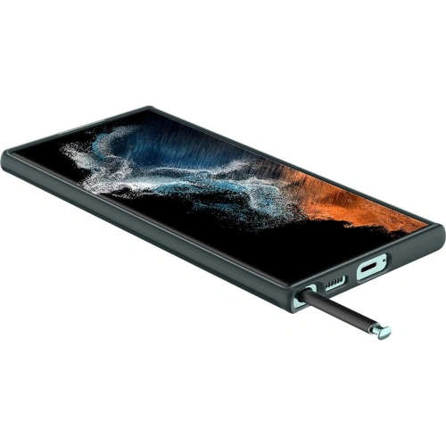 Etui Spigen Thin Fit Samsung Galaxy S22 Ultra Abyss Green
