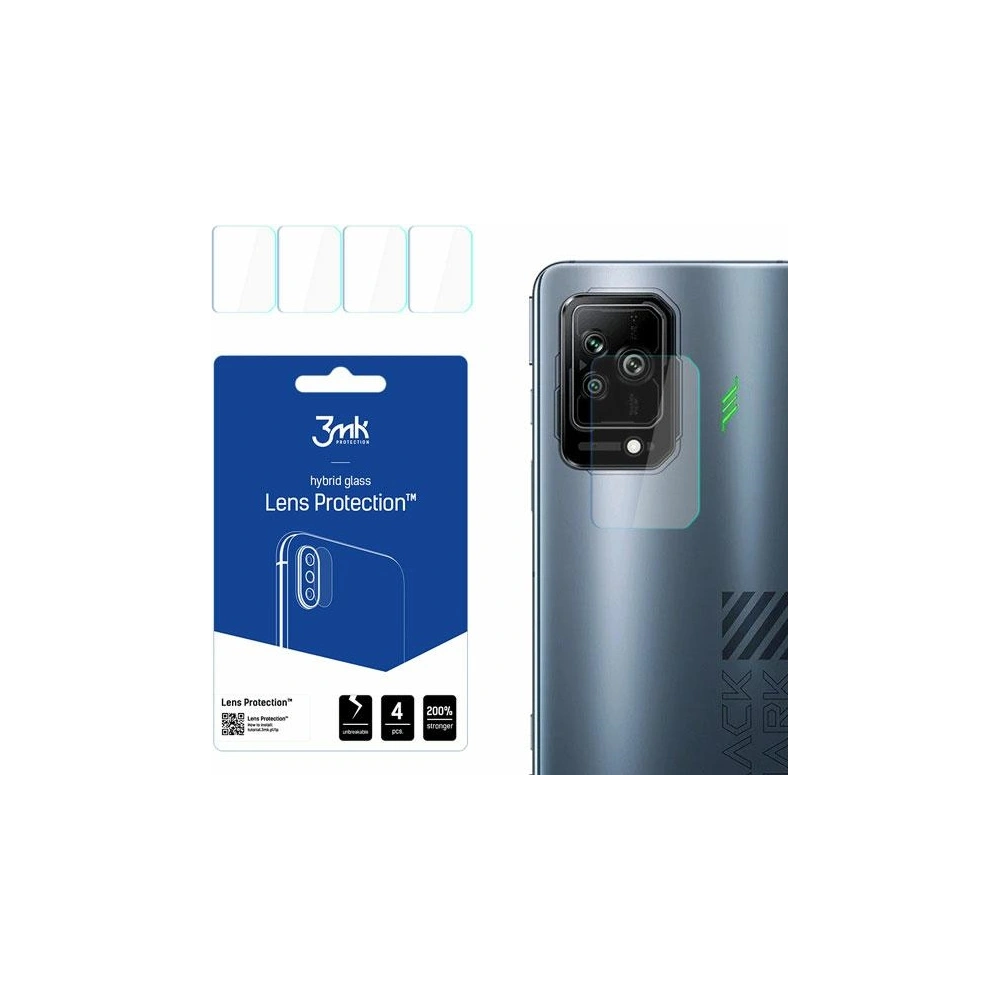 Hurtownia GSM - Hybridní sklo na objektiv fotoaparátu 3MK Lens Protection Xiaomi Black Shark 5 [4 PACK] - 3MK2944 - {ean13} - Hurt